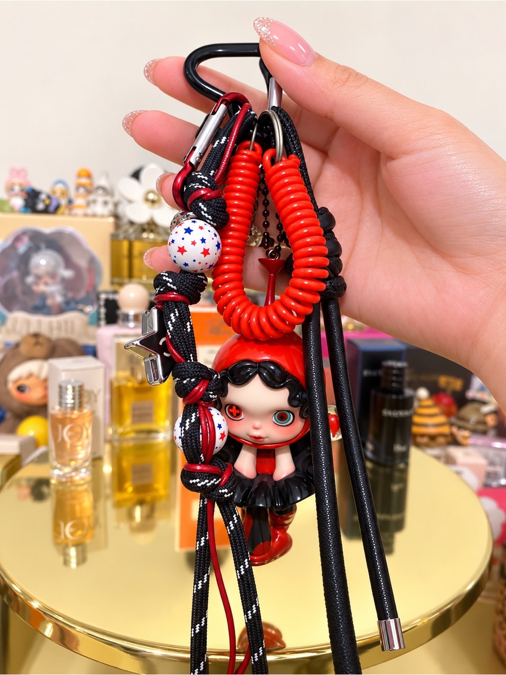 Skullpanda Charm Keychain